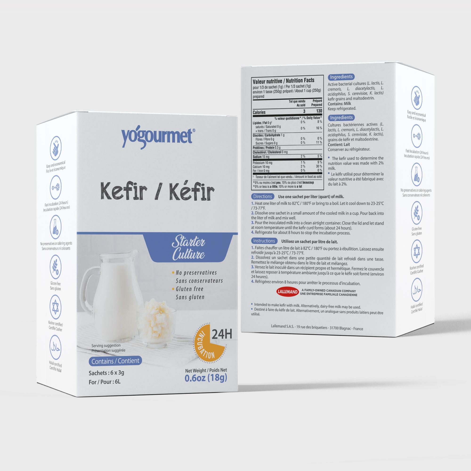 Men Làm Sữa Chua Kefir Hộp 18g