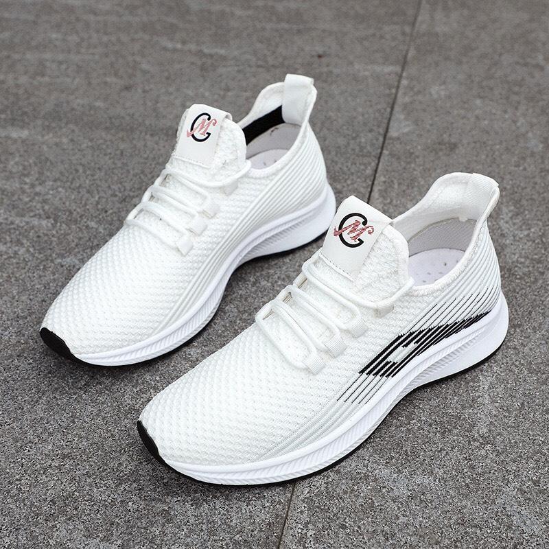 >> BÁO GIÁ GIÀY SNEAKER NAM 3FASHION VẢI MỀM NHẸ STYLE HÀN QUỐC - 3172 | Shopee Lazada Sendo Tiki mới nhất 104 Giày Sneaker Nam nữ thời trang Hàn quốc HOT trend 2019-2020 mới nhất đế cao su siêu êm và nhẹ 3 màu xịn sò 001 - Trắng
