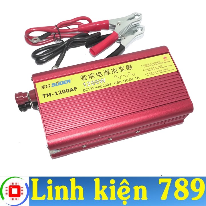 Bộ kích điện 12V lên 220V 1200W Suoer