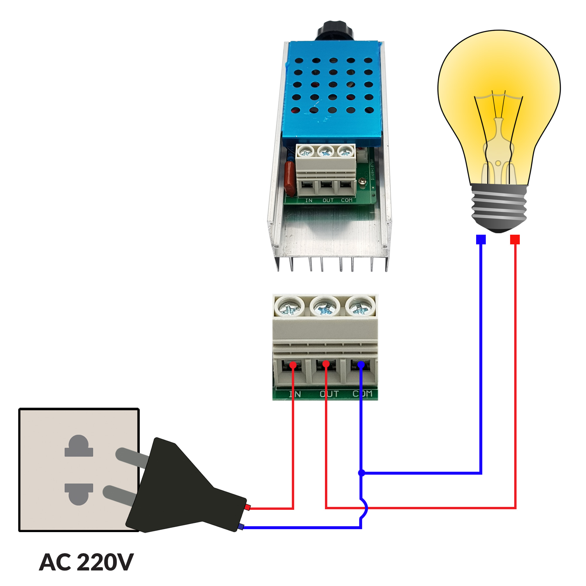 Dimmer AC 10000W