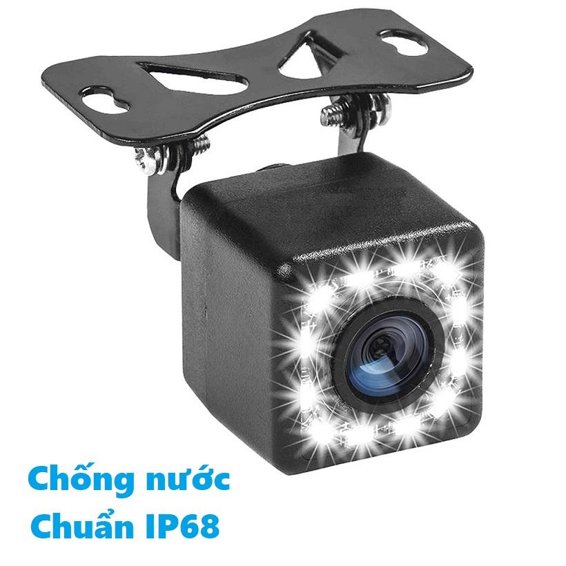 Camera Lùi Cho Xe Hơi CCD 12 LED - Camera lùi chống nước cho ô tô - Camera lùi nhìn đêm cho xe hơi - Camera lùi nhìn đêm cho oto - Camera lùi 12 đèn led cao cấp
