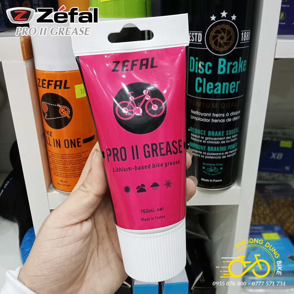Mỡ bò bôi trơn xe đạp zefal pro ii grease 150ml