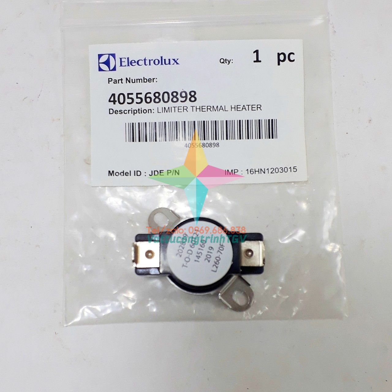 Cảm biên nhiệt máy sấy ELECTROLUX
