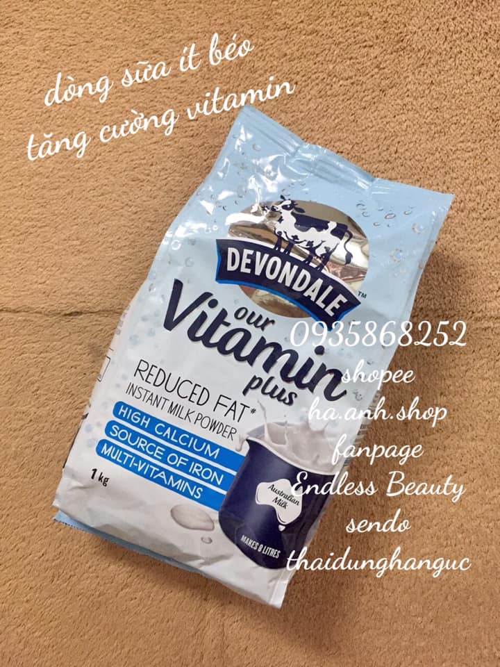 Sữa Devondale vitamin plus 1kg
