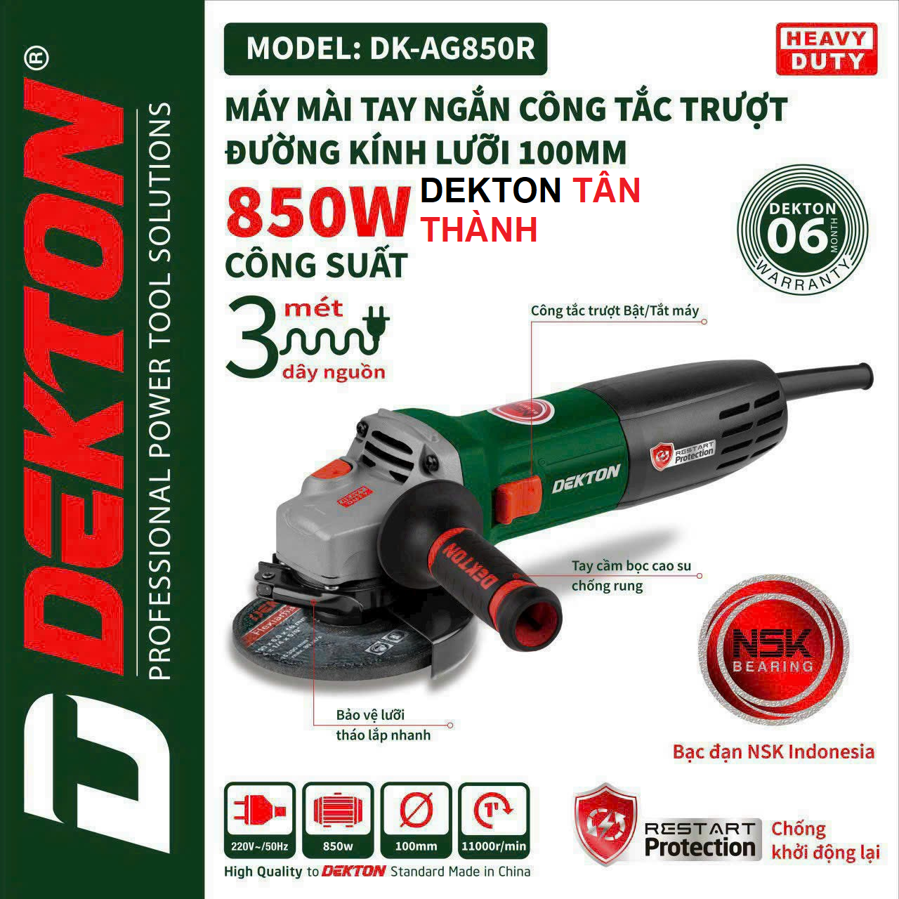 Dekton synthetic electric hand Clipper 850W - 1850W