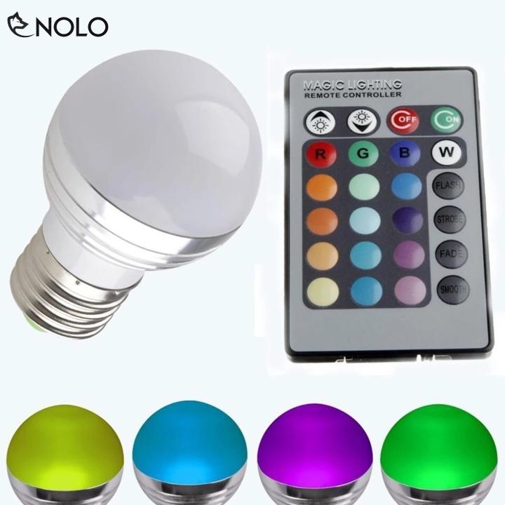 Đèn Tròn Đèn Tháp Nón Có Remote Điều Khiển Chỉnh Nhiều Màu Chui Cắm E27