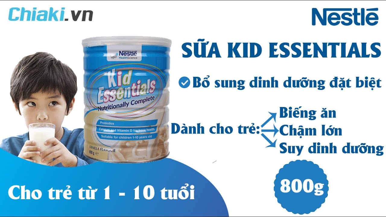 Sữa Kid Essentials Úc mẫu mới 850g