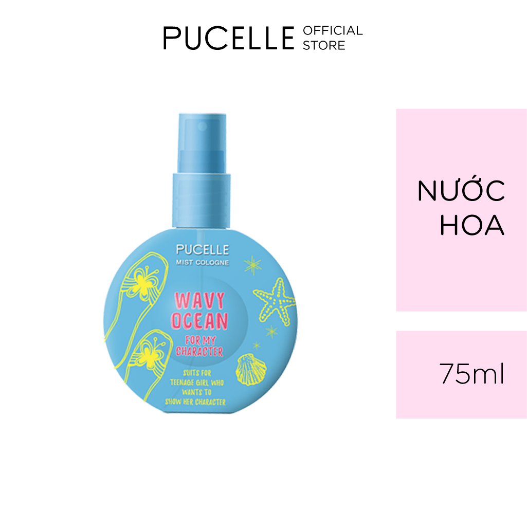 Nước Hoa PUCELLE MIST COLOGNE WAVY OCEAN FOR MY CHARACTER 75ml