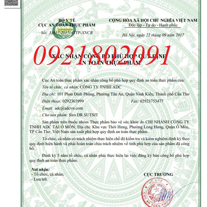 dr.sutsit siro ho 1 hộp 30 gói hỗ trợ hô hấp