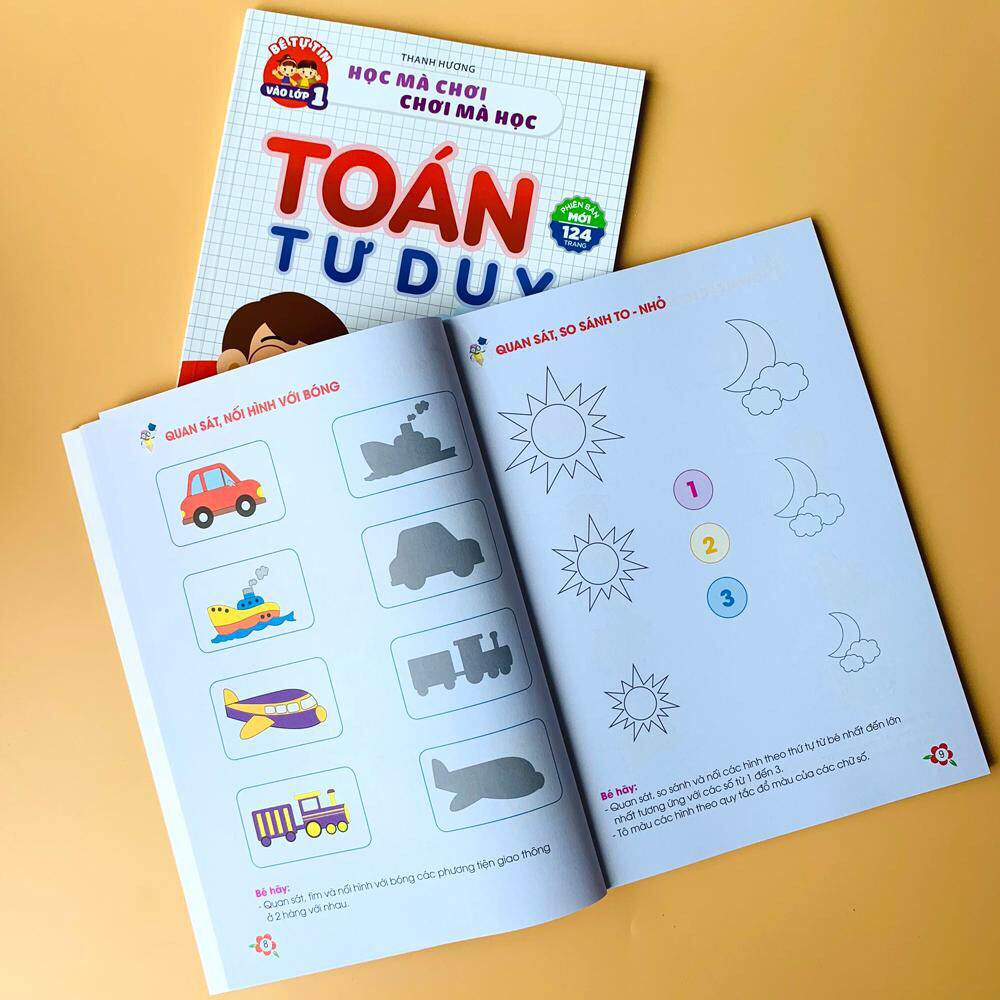 Sách toán tư duy chp bé 4 đến 6 tuổi