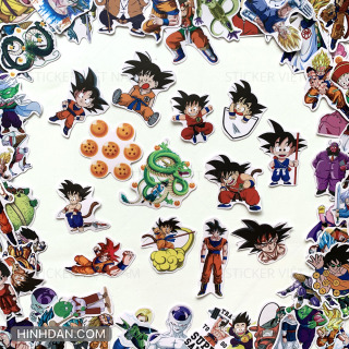 Sticker Dragon Ball 7 Viên Ngọc Rồng Bộ Hình Dán Chủ Đề Goku Vegeta Super Saiyan 2021 Decal Trang Trí Chất Lượng Cao Chống Nước thumbnail