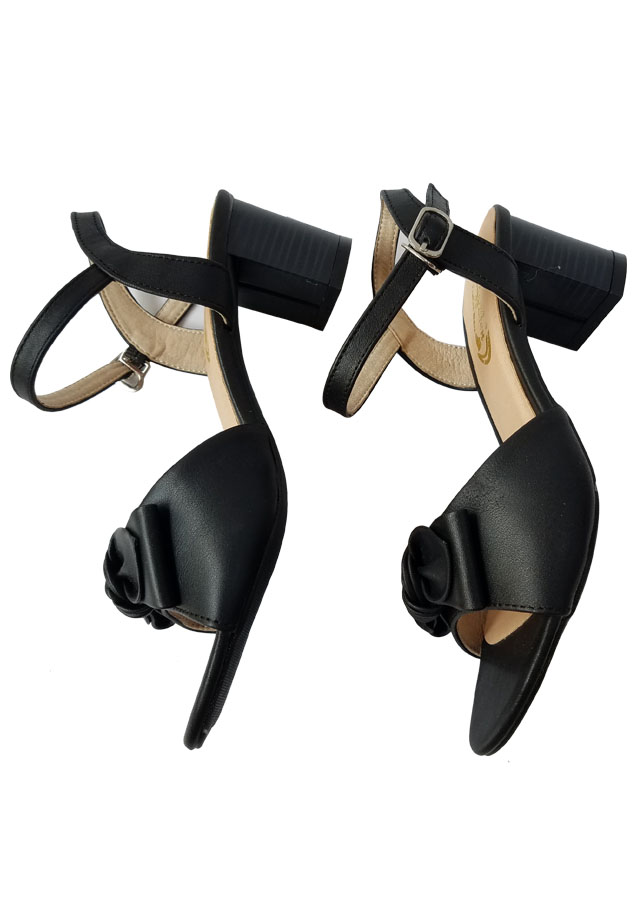 Giày Sandal Cao Gót Nữ Da Bò BIGBEN Cao 5 Phân CG109