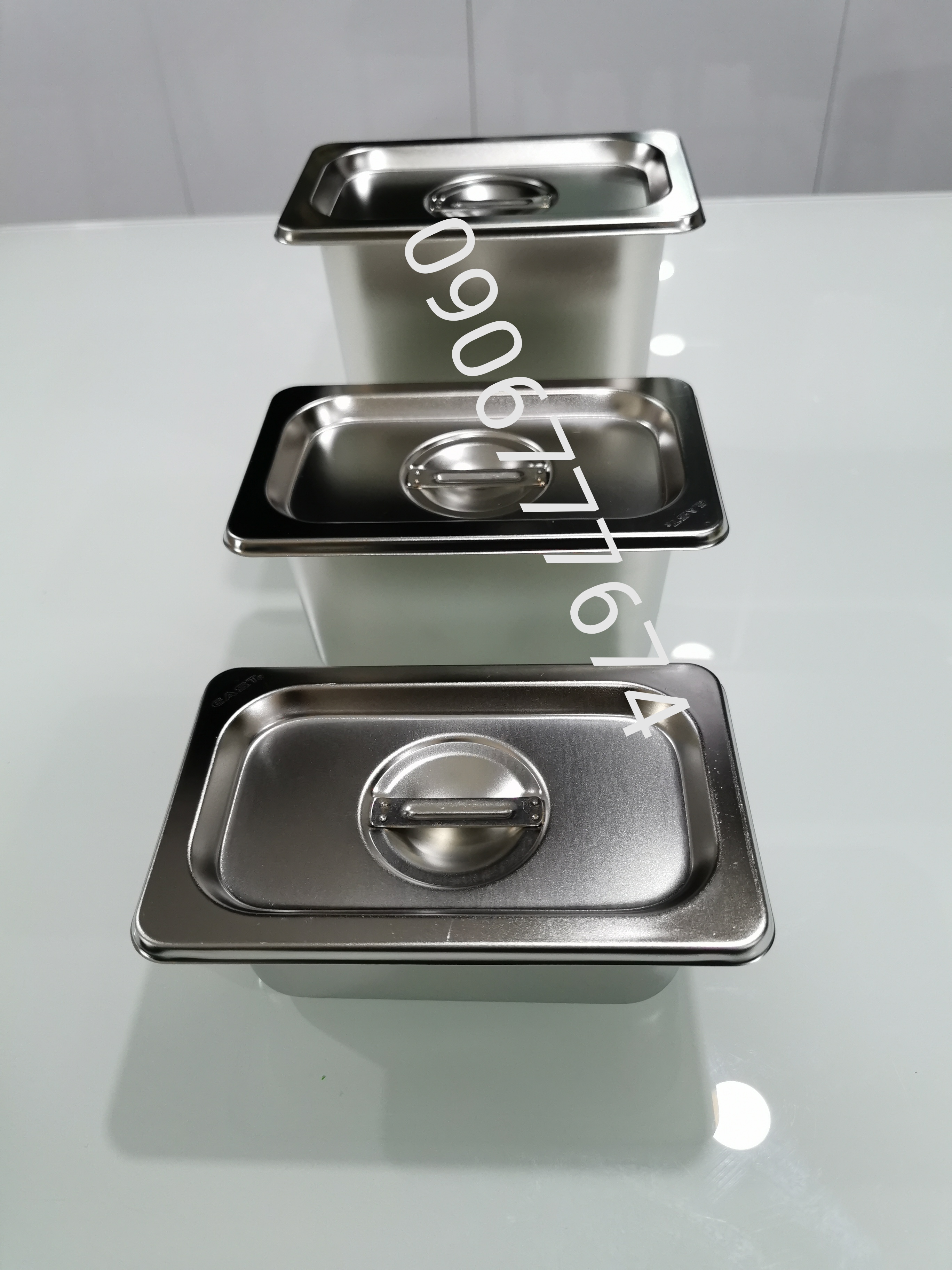 khay inox GN 1/9 đựng topping