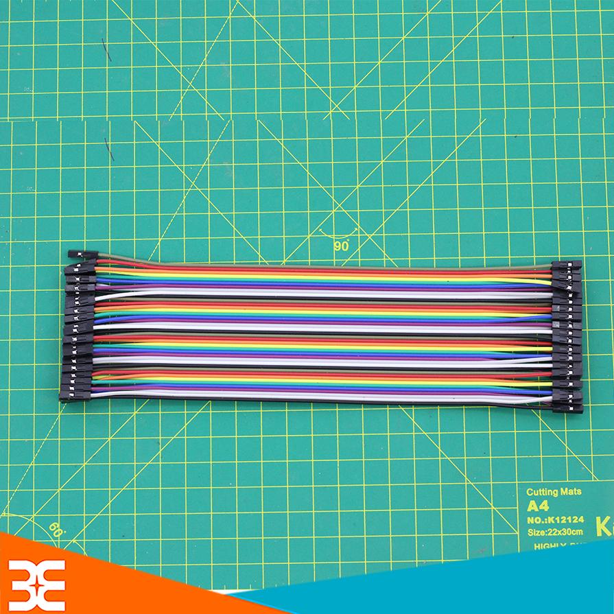 Tệp 40 Dây Nối  7 Màu Dài 20Cm ( 2 Đầu Cái - Cái )
