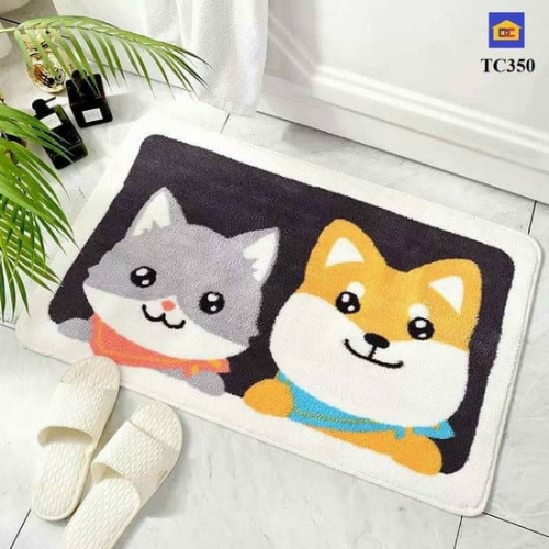 Thảm chùi trân - thảm dậm chân lông mềm siêu thấm