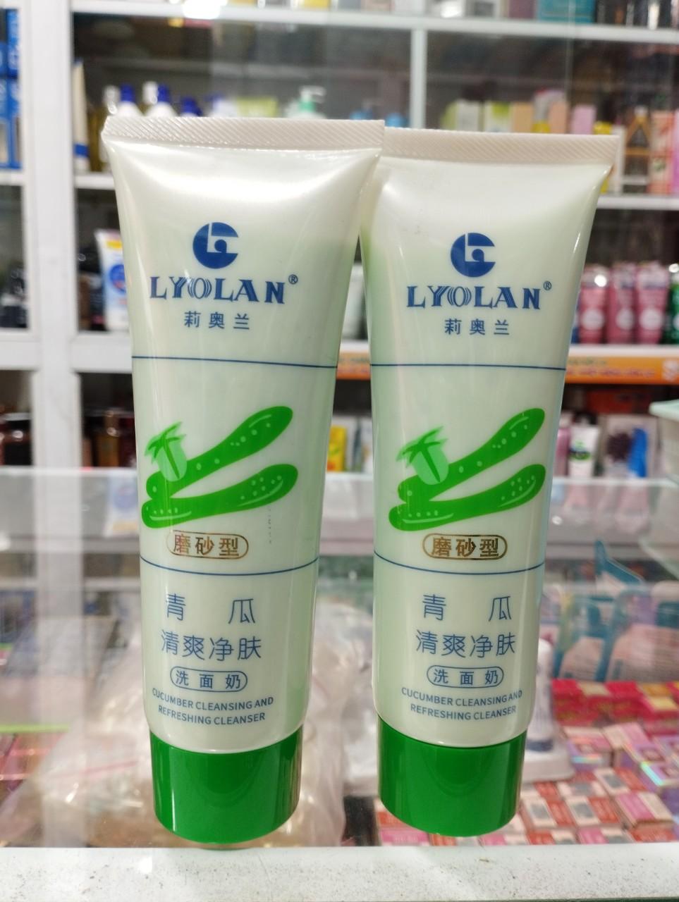 Sữa rửa mặt Lyolan 120gr (sữa bò - dưa leo)
