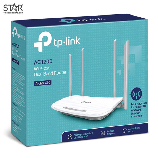 Bảng giá [HCM]Phát Wifi TP-Link Archer C50 AC1200 4 anten Phong Vũ