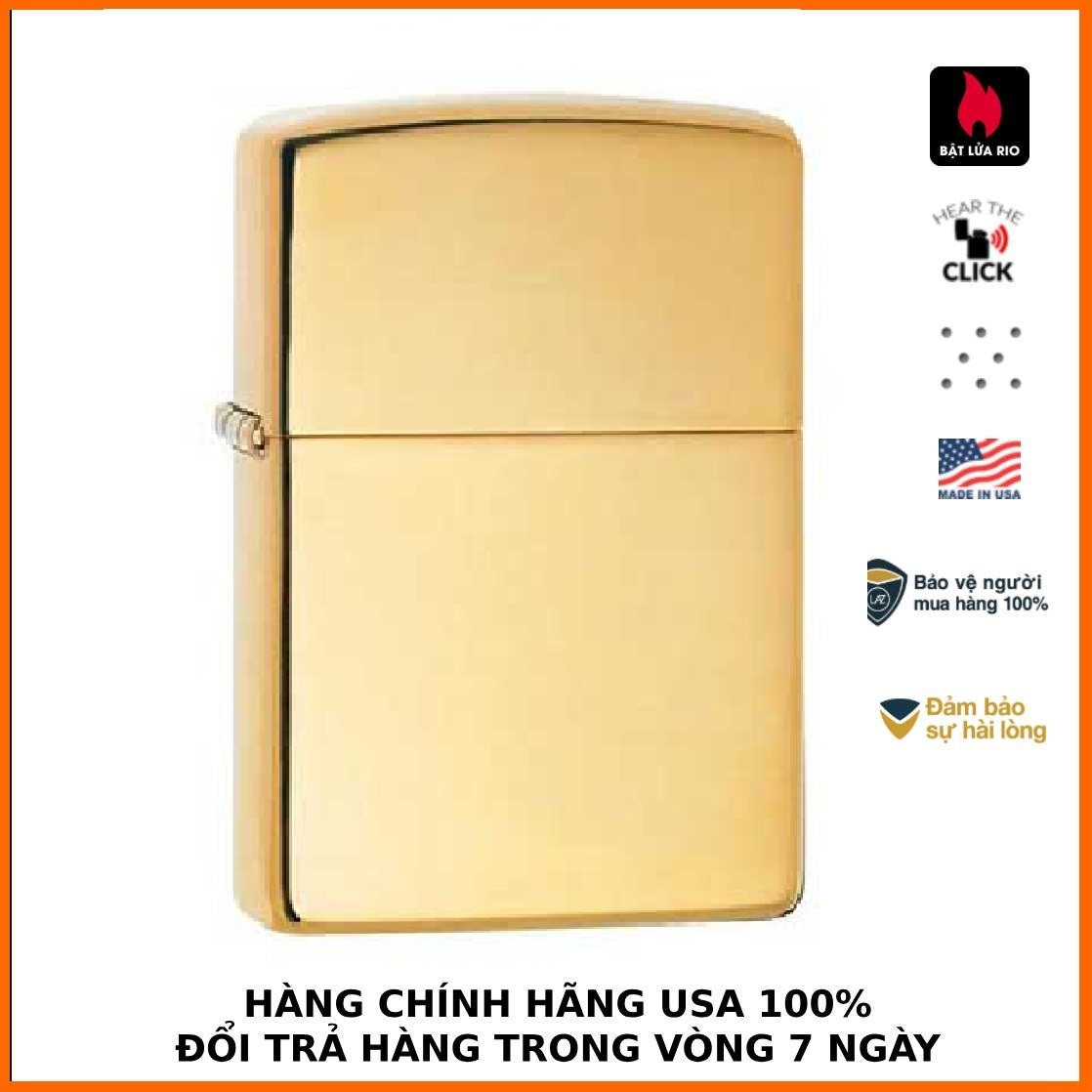 ZIPPO 254B - ZIPPO HIGH POLISHED BRASS