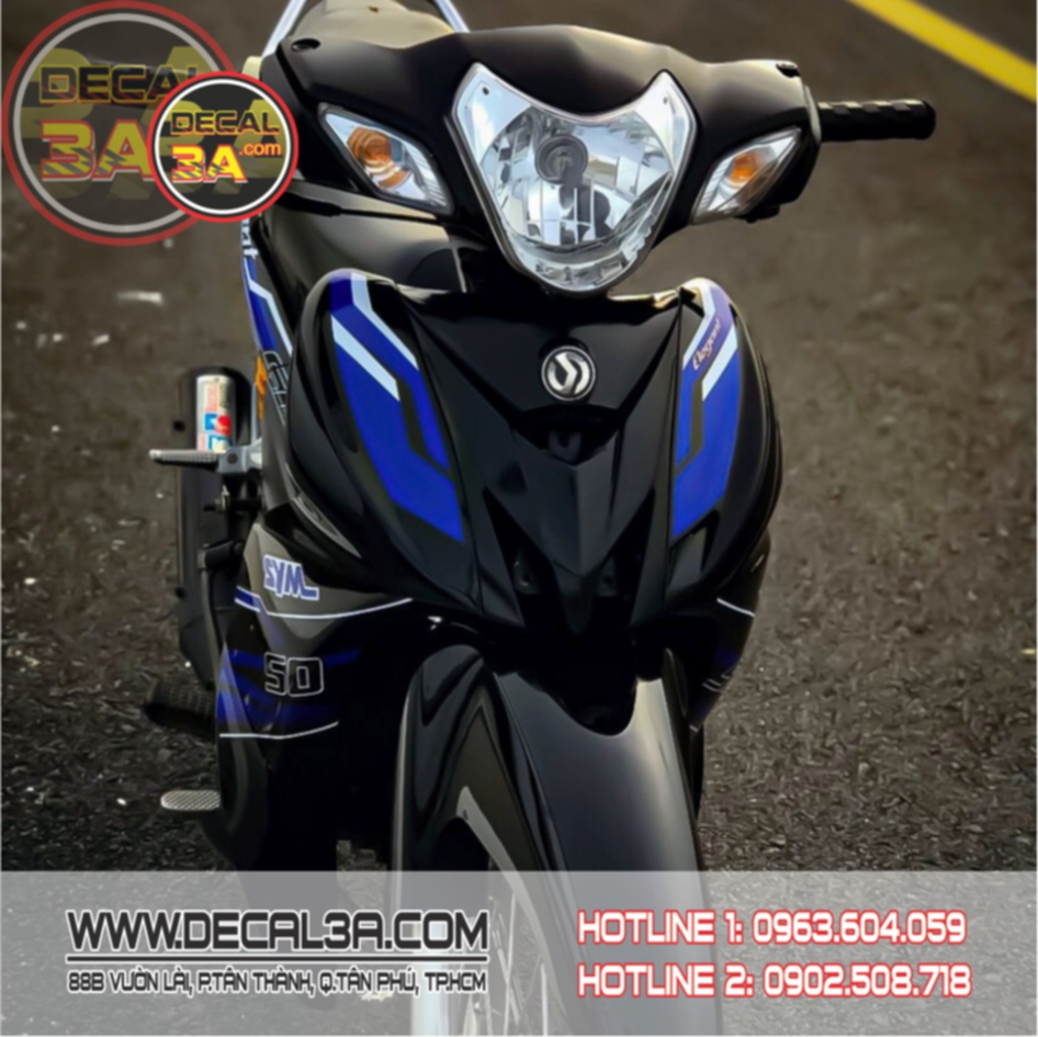 Elegant 50 PCs decal removable for car Black Blue only