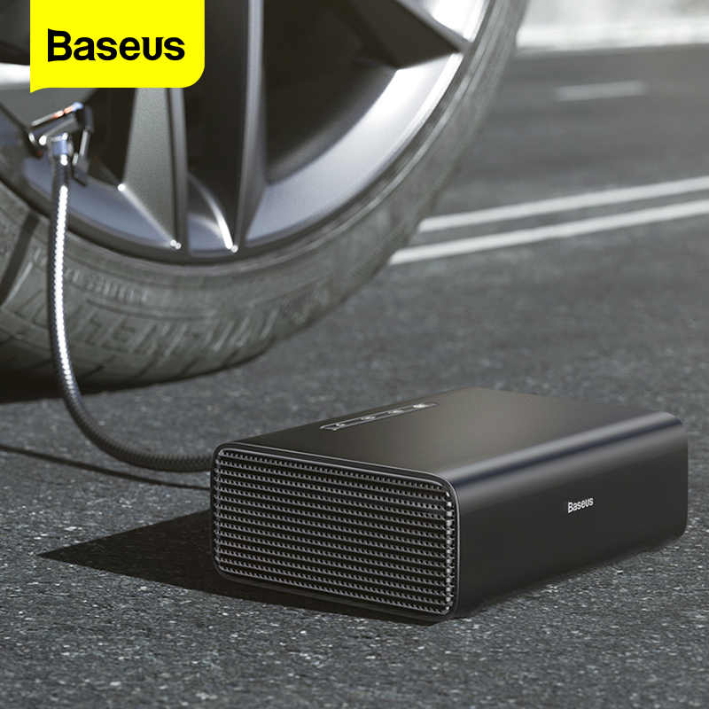 Máy bơm lốp xe hơi Mini Baseus Smart Inflator Pump (120W, DC 12V, Intelligent Tire Inflator Car Portable Air Compressor Pump)