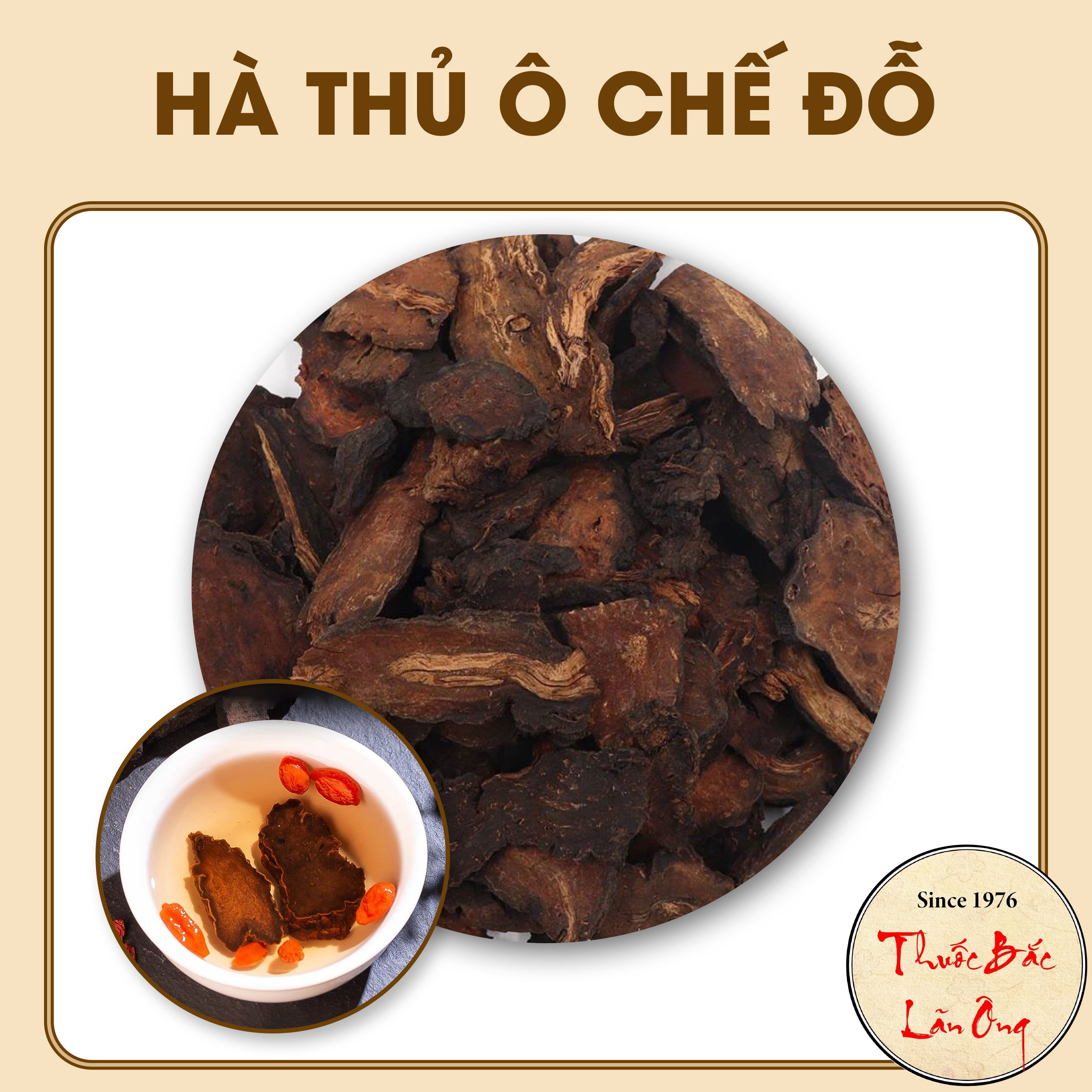 Hà thủ ô chế đỗ 500g