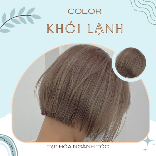 Thuốc nhuộm màu Nâu Khói Lạnh (không tẩy tóc) (kèm trợ nhuộm và găng tay)