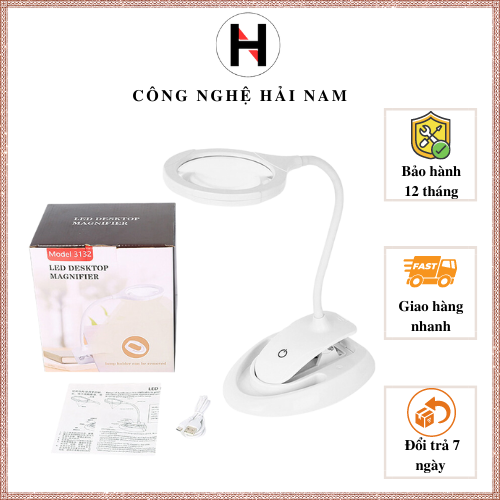 Desk magnifier cum desk clamp with lamp HN-K3132