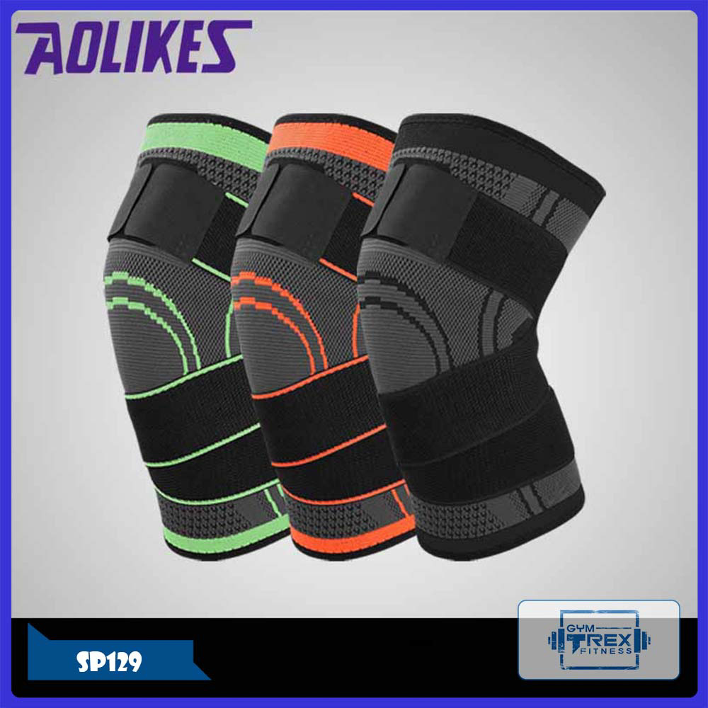 Băng bảo vệ đầu gối có đai quấn AOLIKES SP129 GYMTREX