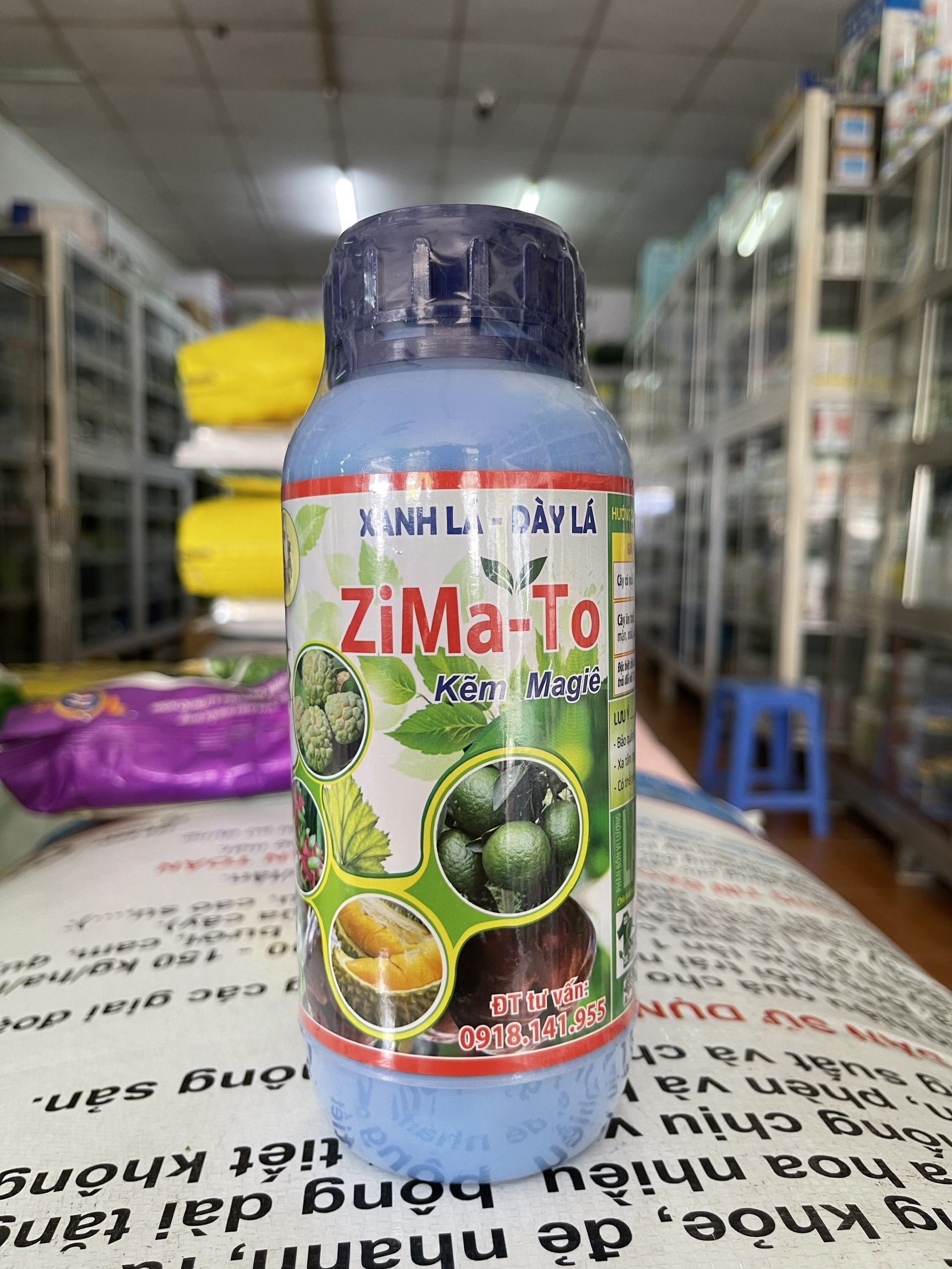 Phân bón lá zima-to kẽm magie : xanh lá dày lá , magie kẽm 500 ml