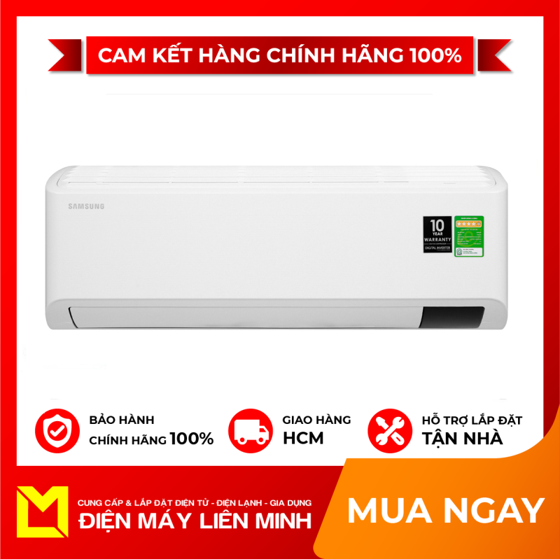 Máy lạnh Samsung Inverter 1.5 HP AR13TYHYCWKNSV Mới 2020, Chế độ chỉ sử dụng quạt không làm lạnh Có tự điều chỉnh nhiệt độ Chức năng hút ẩm Hẹn giờ bật tắt máy Làm lạnh nhanh tức thì Tự khởi động lại khi có điện chính hãng