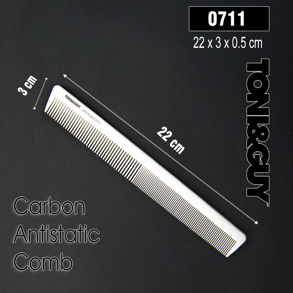 Lược Cắt Tóc Toni and Guy Carbon Trắng 0711