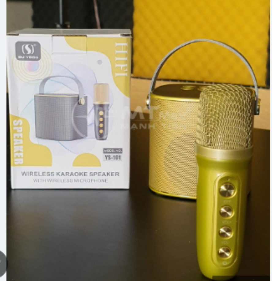Loa karaoke mini YS 101/102 nghe nhạc bluetooth Kèm Mic