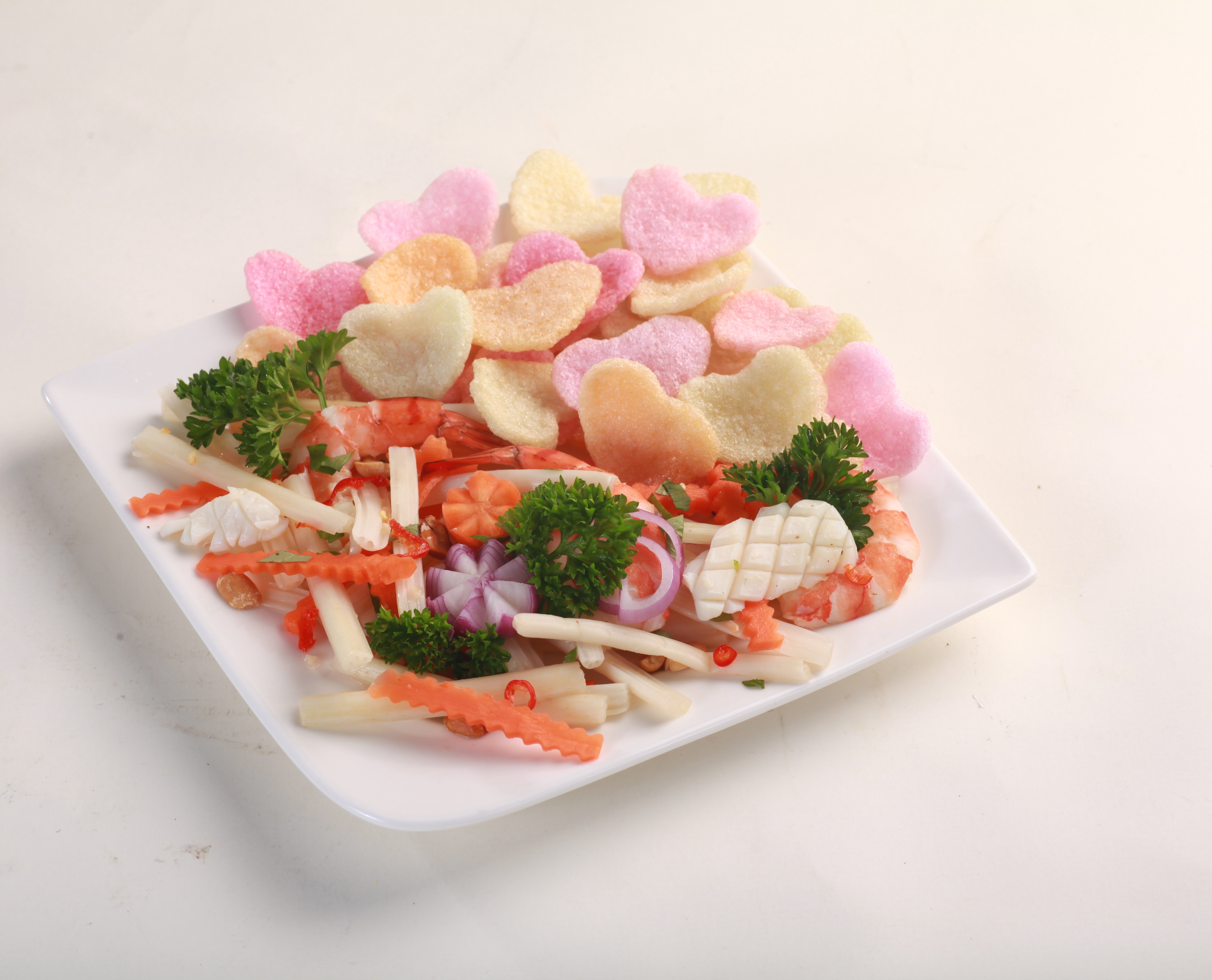 [HCM]BÁNH PHỒNG TÔM HẠNH PHÚC 200gram (Trái tim) SA GIANG
