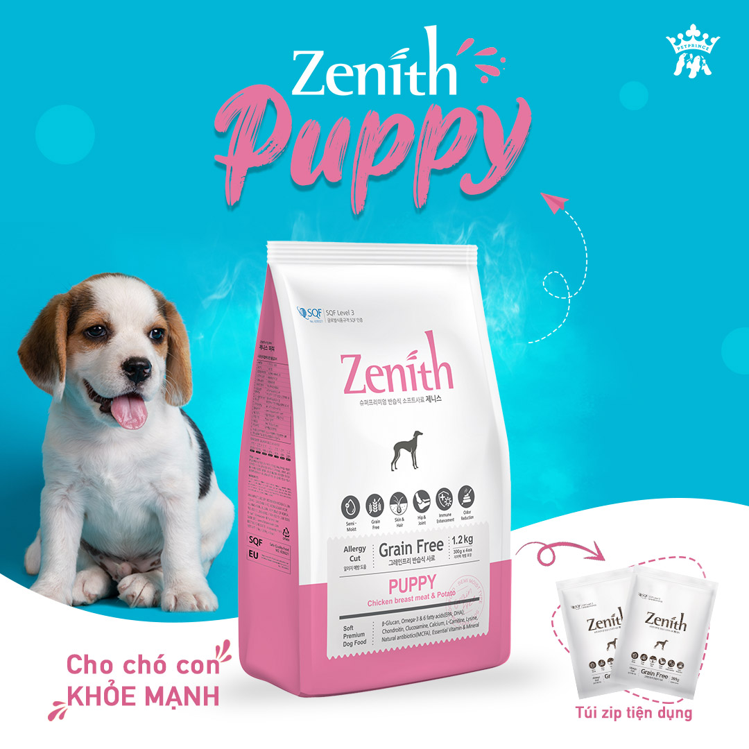[HCM]ZENITH PUPPY HẠT MỀM CHO CHÓ CON