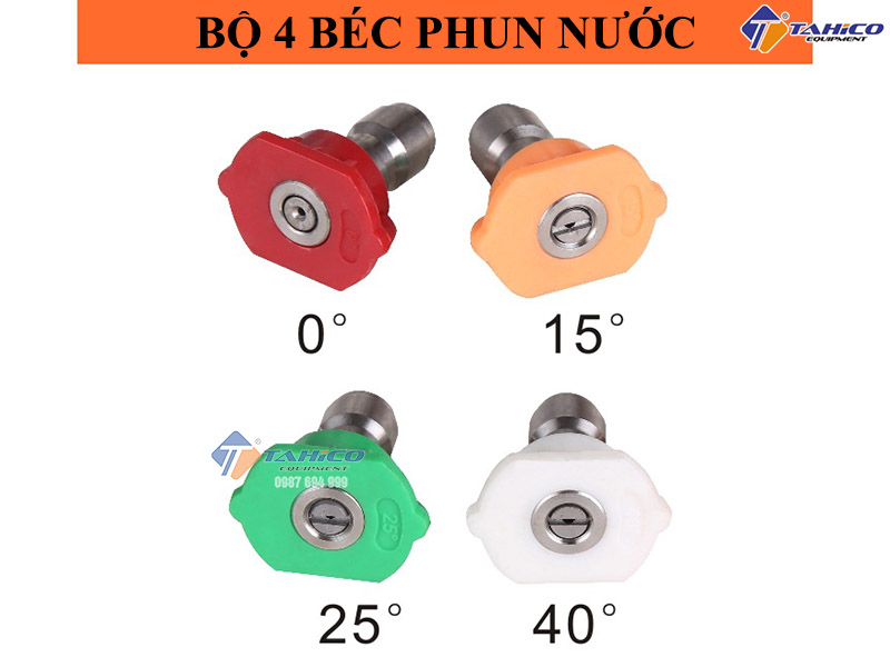 Đầu béc phun xịt rửa xe cao áp 25 độ