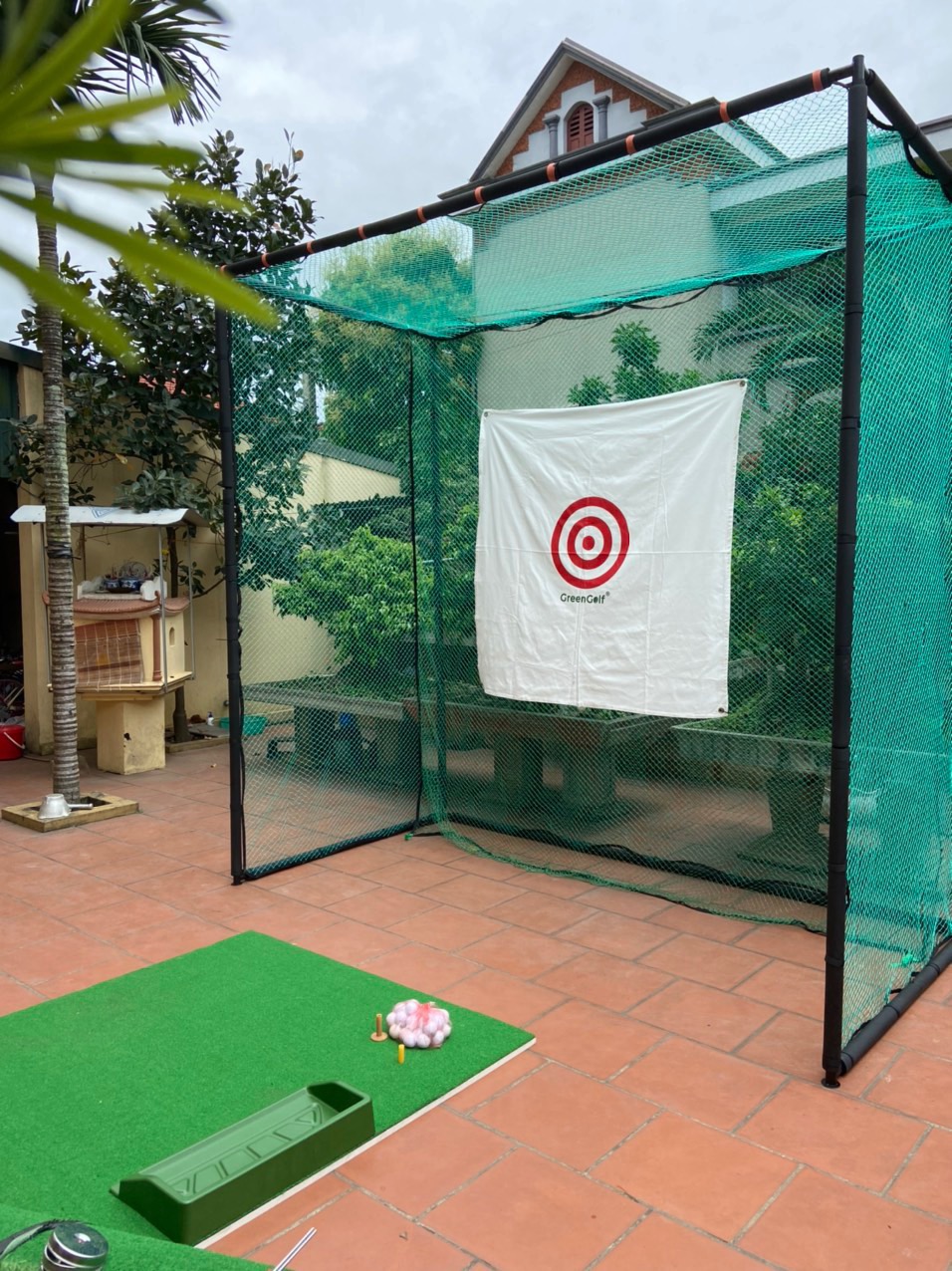 Greeting golf original 2.5x2.5x1m high size swing golf training Net frame