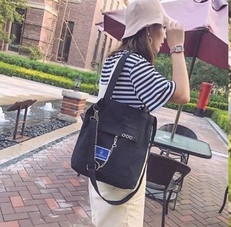 túi tote phối dây xích MS90