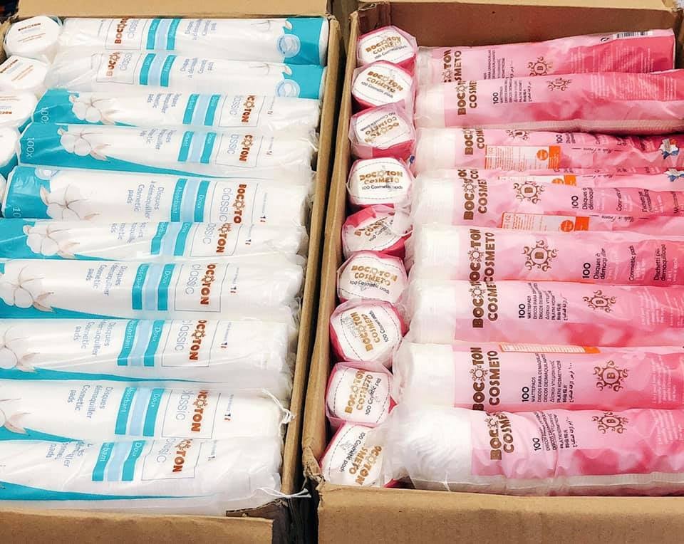 Bông tẩy trang Bocoton Cosmeto 100 miếng