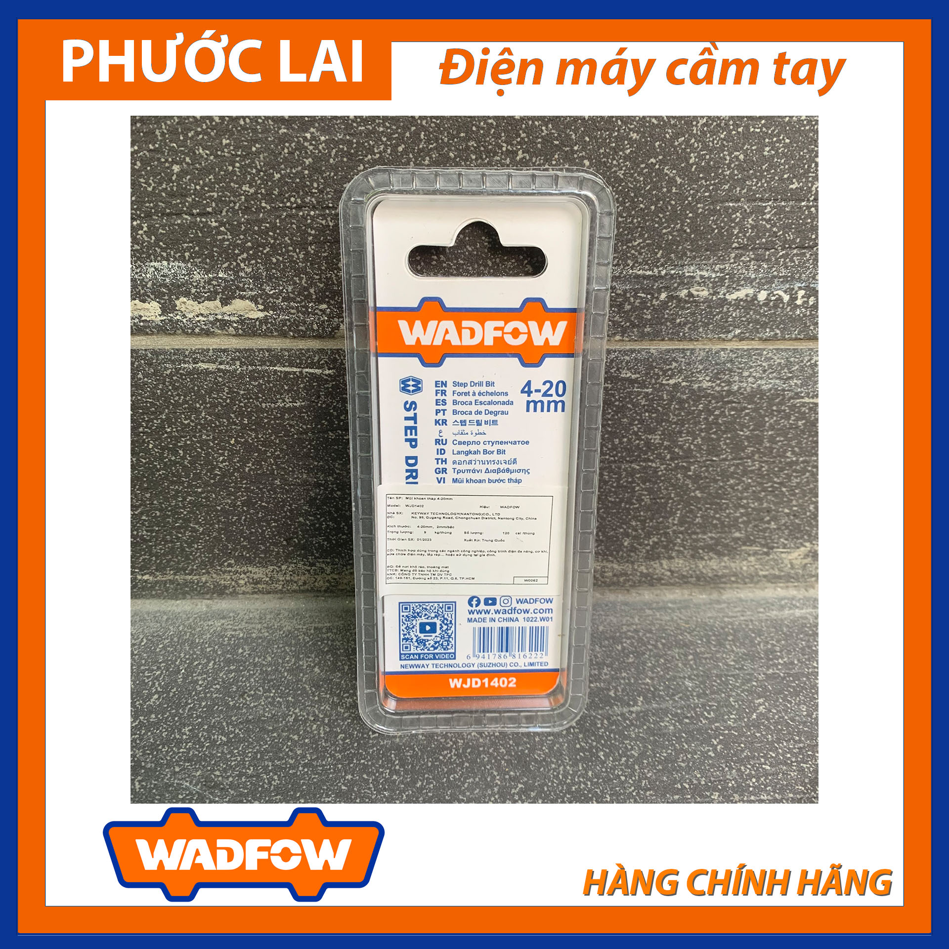 Mũi khoan tháp 4-20mm (Chính Hãng) WADFOW WJD1402