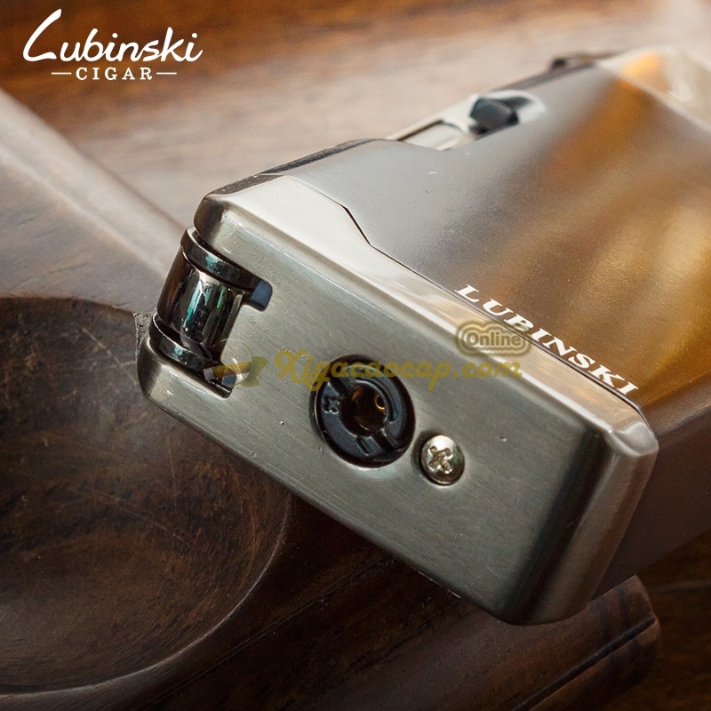 new design metal electronic tobacco pipe Gas lighter with pipe tool LUBINSKI FINE