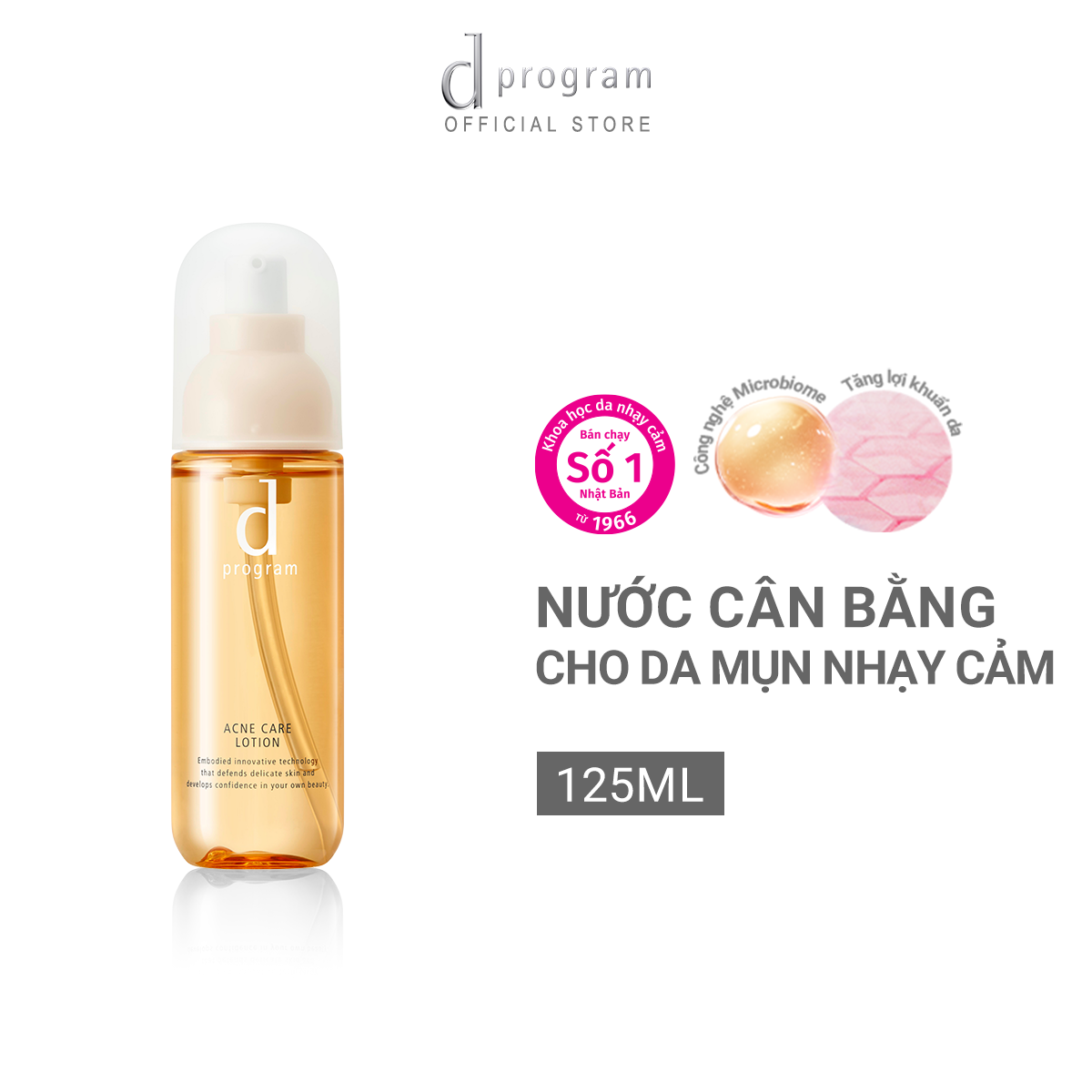 Oil-Control Moisturizer to Prevent Acne for Sensitive Skin Dprogram Balancing Acne Care Lotion 125ml