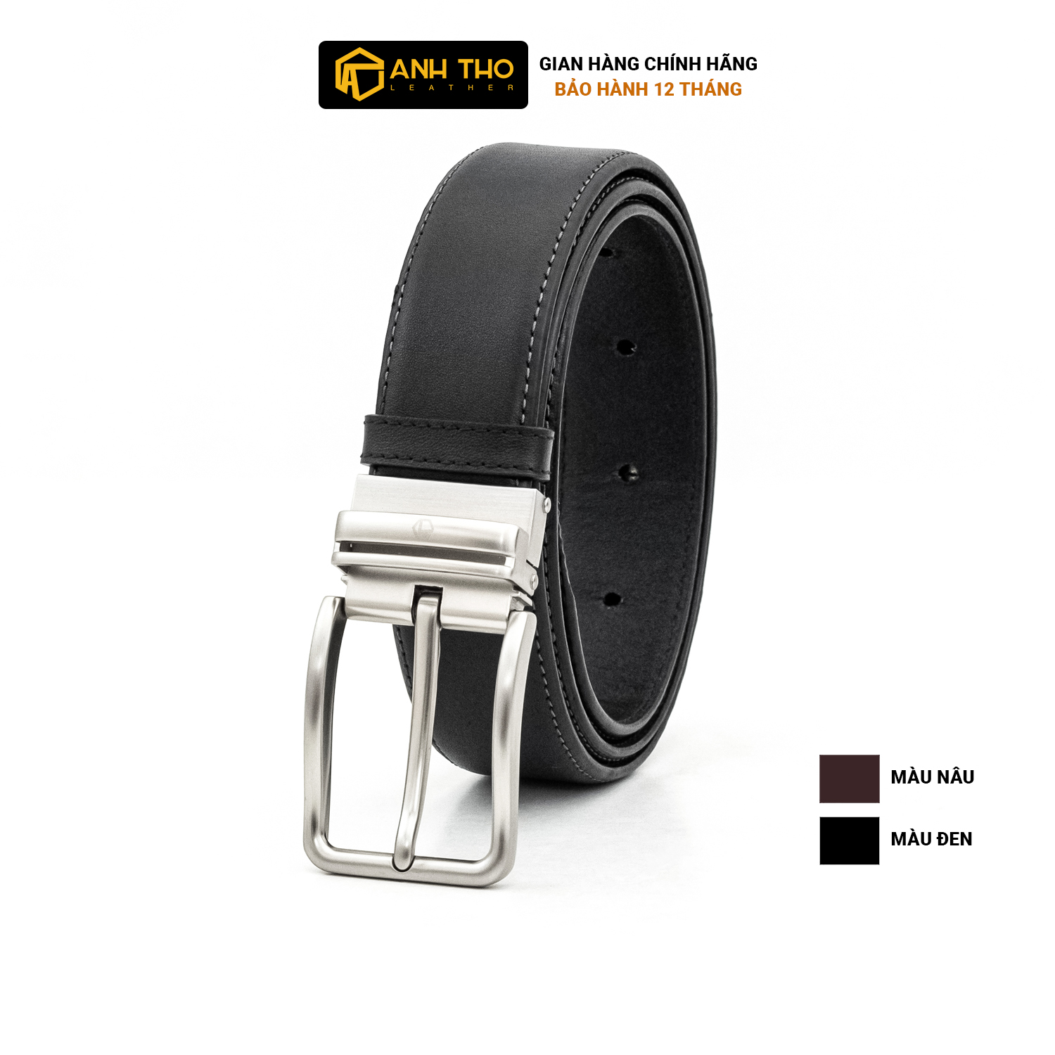 Thắt lưng khóa kim EMO MNKK35-13 | Anh Tho Leather