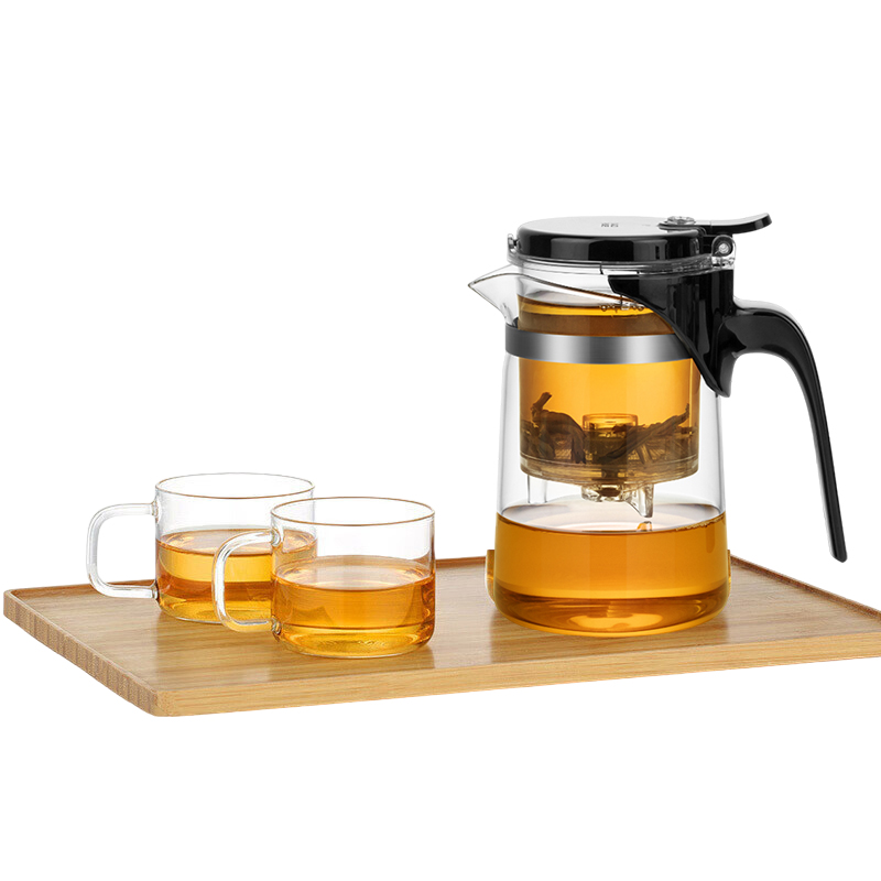 Heat Resistant Glass Teapot with Filter has valve for controlling Samadoyo SAG08 500ml - Suitable for 1-2 person