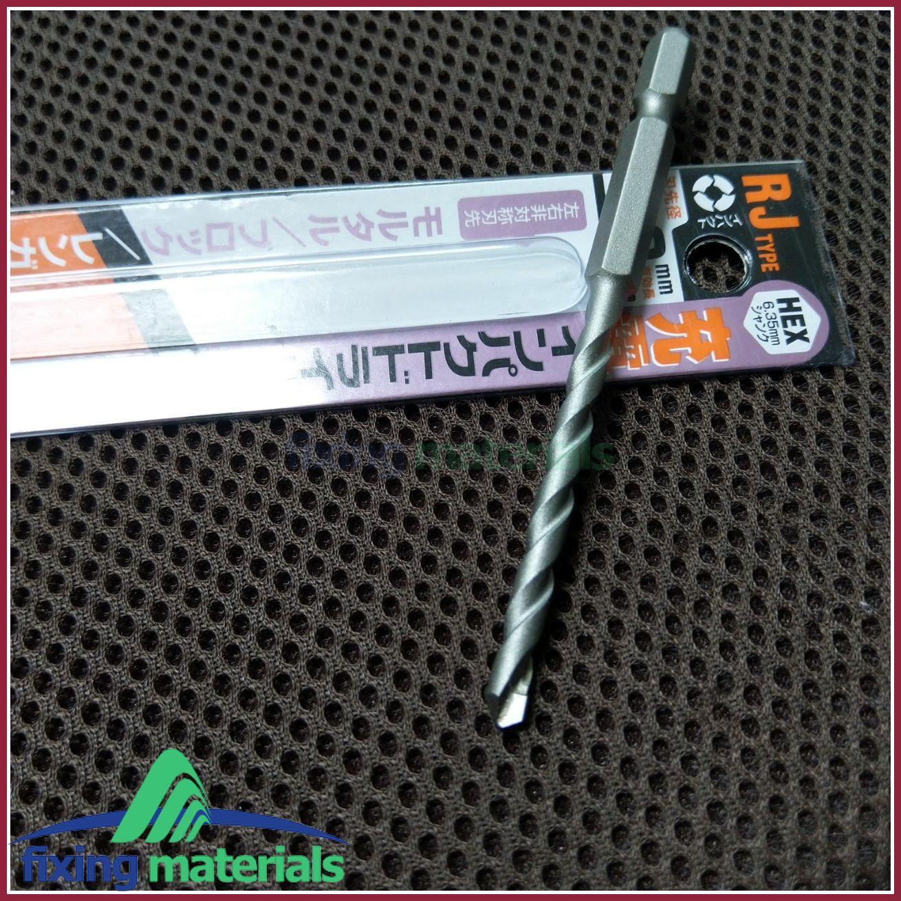 [HCM]Mũi khoan tường Unika RJ 3.0x90 (Đuôi lục giác 6.35mm dùng cho máy bắt vít)