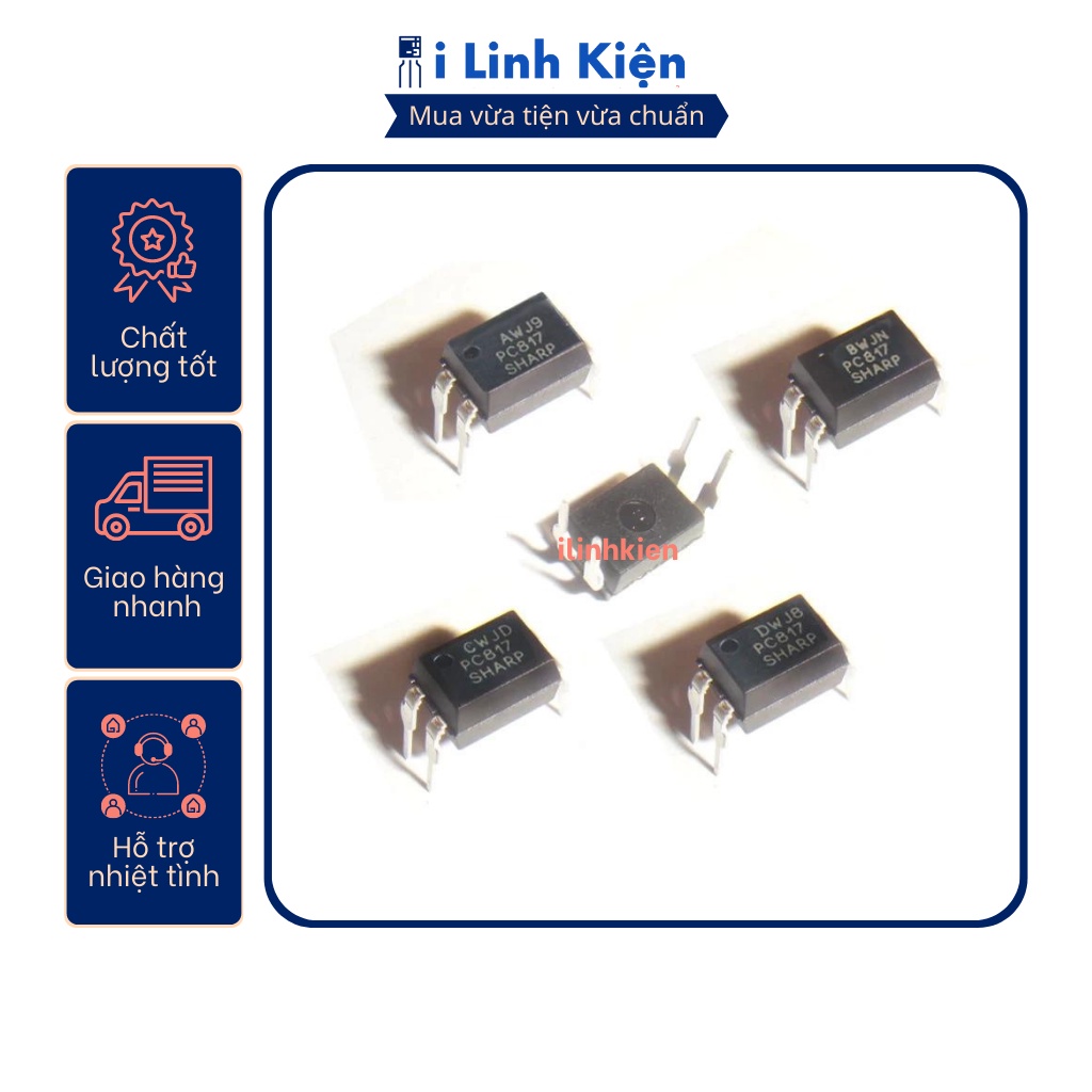IC quang PC817 sharp chính hãng.