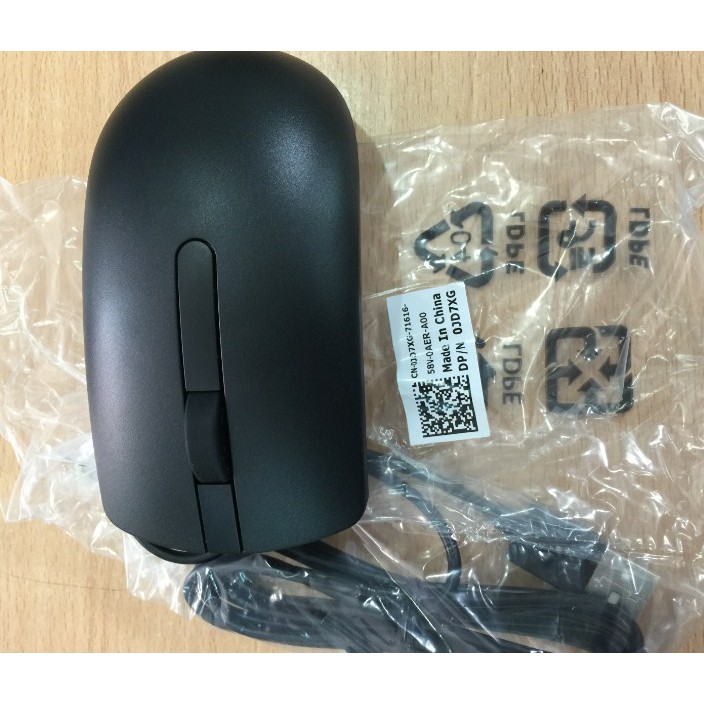 Chuột Có Dây Dell MS116 (Đen) - Hàng Chính Hãng