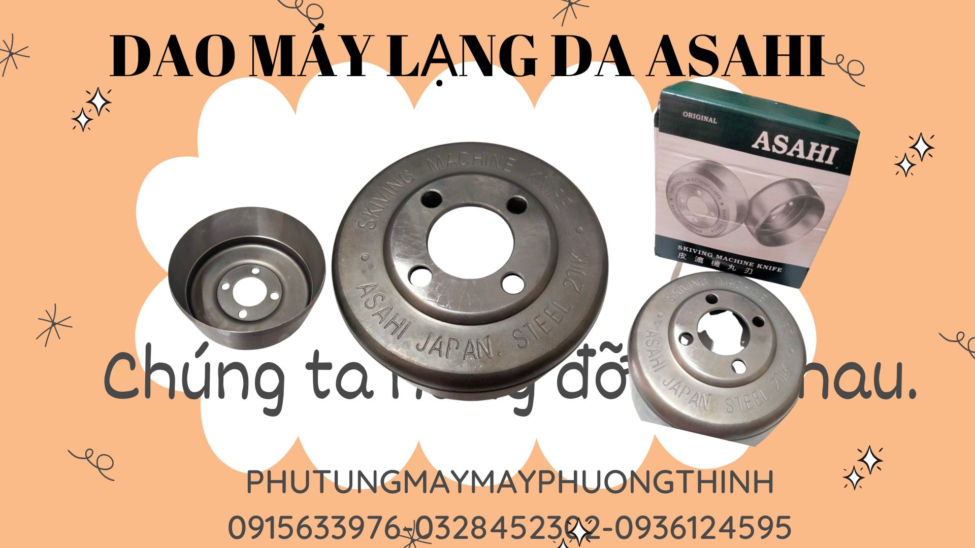 Dao máy lạng da asahi