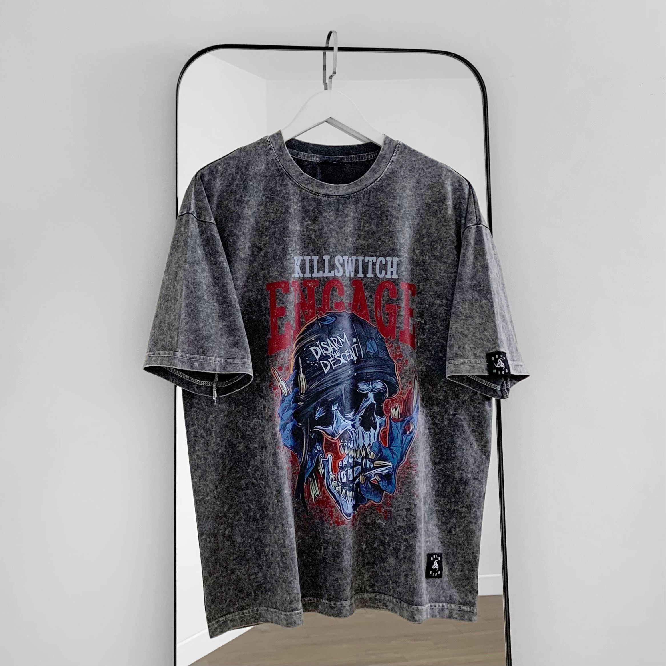 Áo Thun Oversize The Descent, áo phông nam nữ ngắn tay unisex ODIN