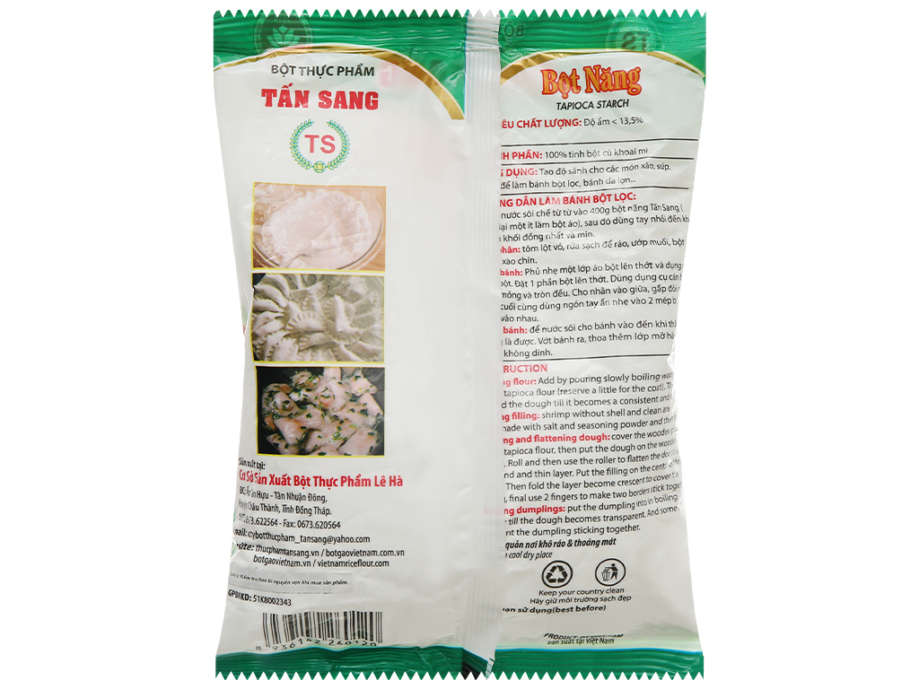 Bột Thực Phẩm Bột Năng Đa Dụng Tấn Sang 400g