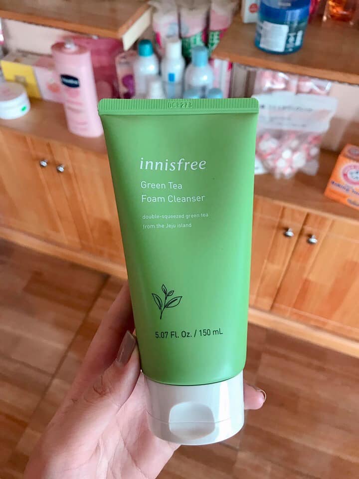 sữa rửa mặt trà xanh innisfree mẫu 2019